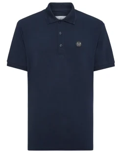 PHILIPP PLEIN Pique Polo Shirt SS Gothic Plein>Uomo Polo