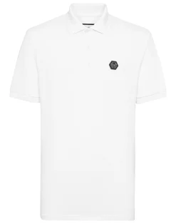 PHILIPP PLEIN Pique Polo Shirt SS Gothic Plein>Uomo Polo