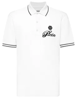 PHILIPP PLEIN Piquet Polo Shirt Signature>Uomo Polo