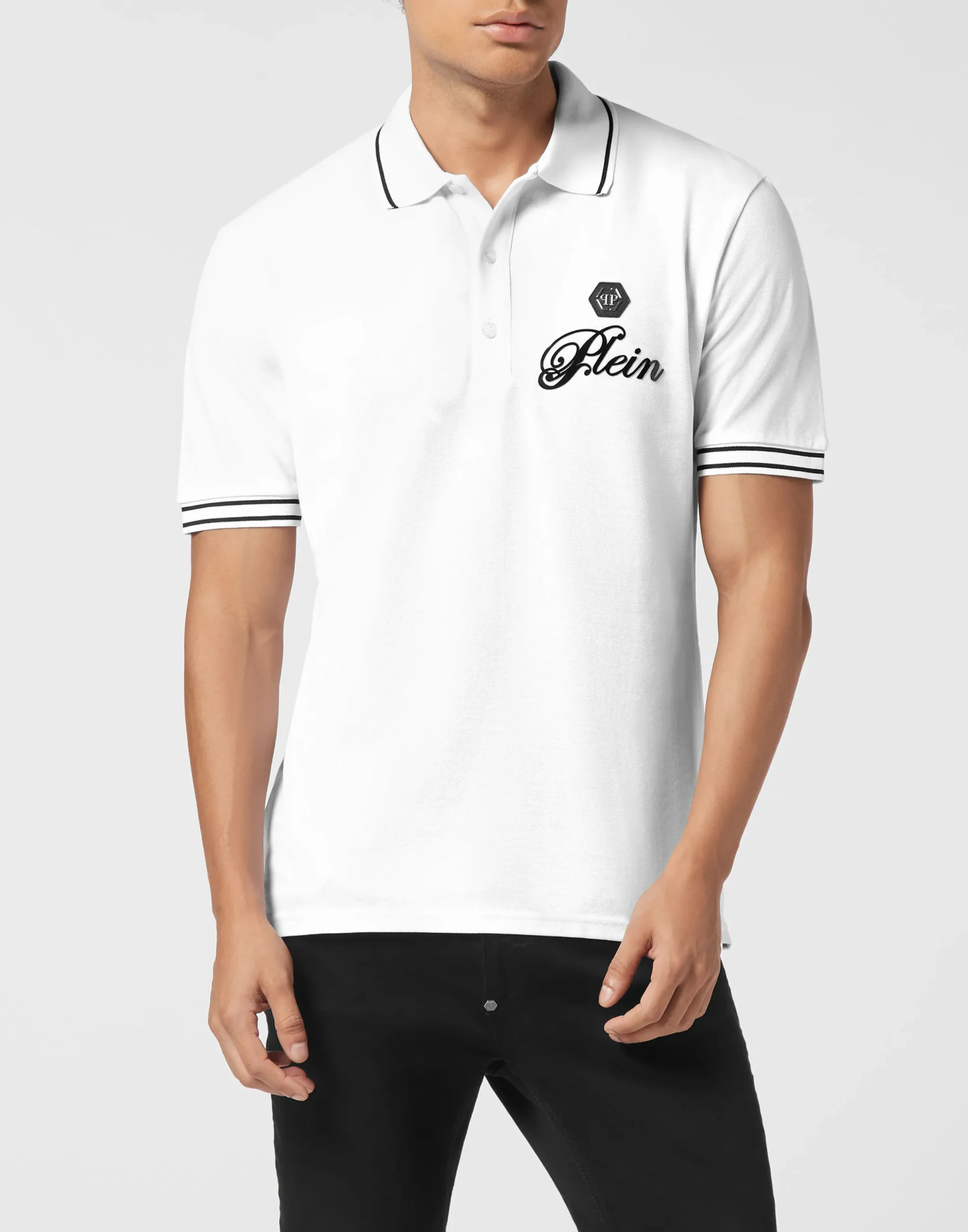 PHILIPP PLEIN Piquet Polo Shirt Signature>Uomo Polo