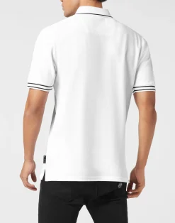 PHILIPP PLEIN Piquet Polo Shirt Signature><noscript><img data-lazyloaded=