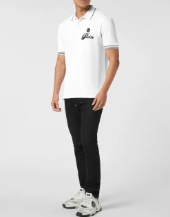 PHILIPP PLEIN Piquet Polo Shirt Signature><noscript><img data-lazyloaded=
