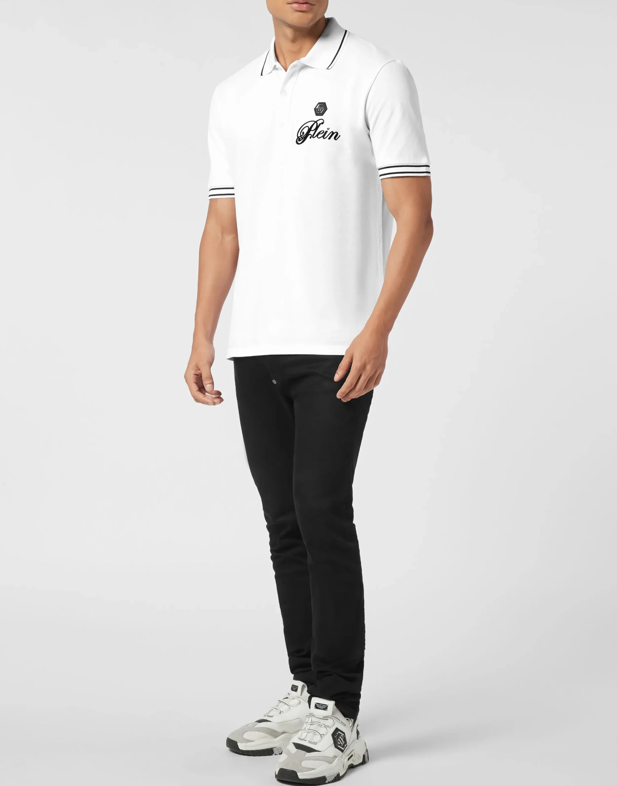 PHILIPP PLEIN Piquet Polo Shirt Signature>Uomo Polo