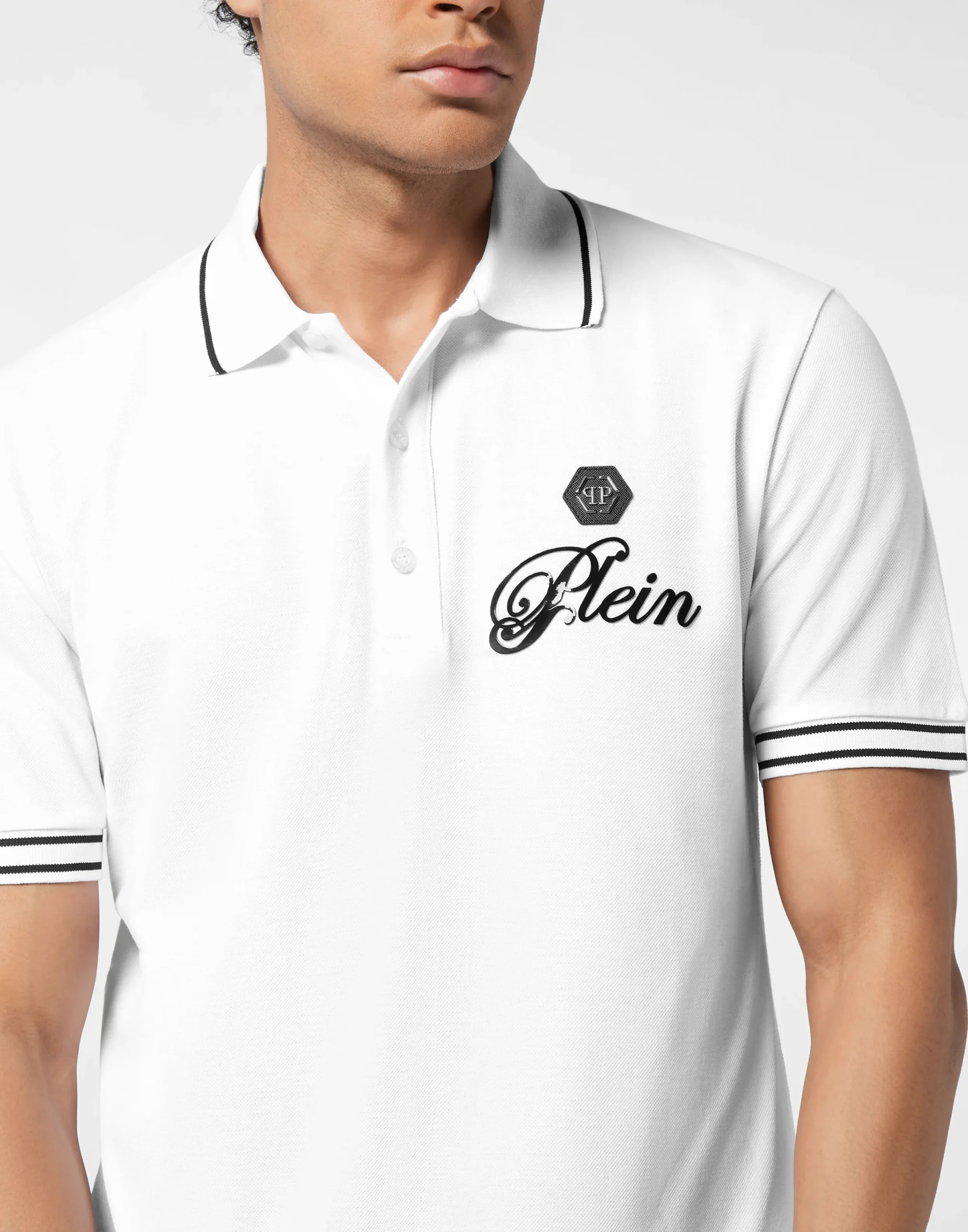 PHILIPP PLEIN Piquet Polo Shirt Signature>Uomo Polo