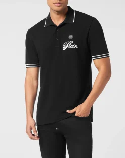 PHILIPP PLEIN Piquet Polo Shirt Signature>Uomo Polo