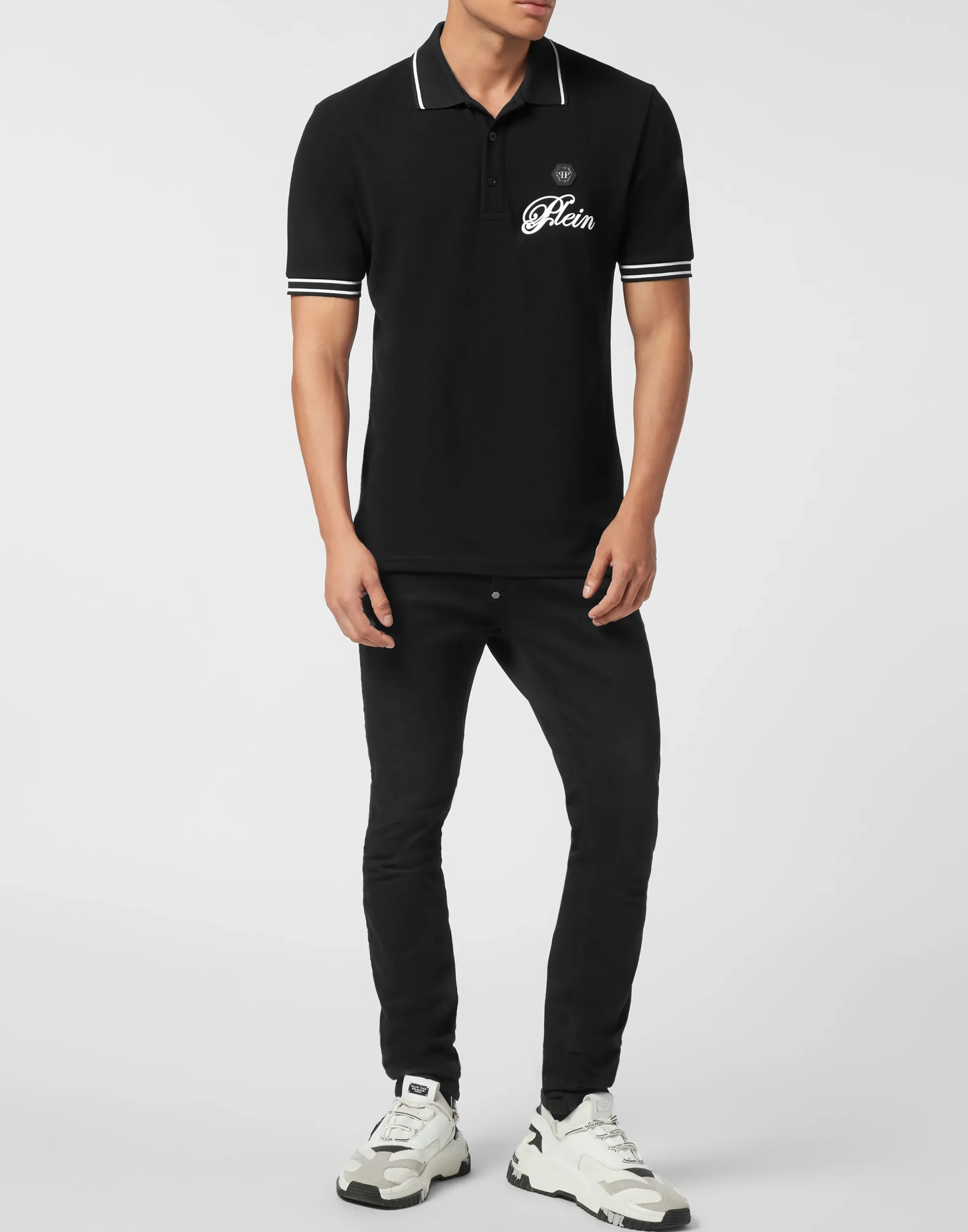 PHILIPP PLEIN Piquet Polo Shirt Signature>Uomo Polo