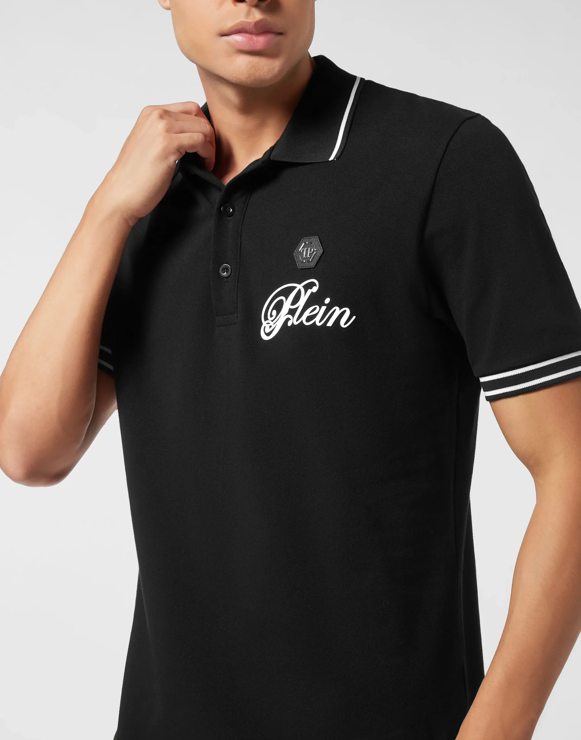 PHILIPP PLEIN Piquet Polo Shirt Signature>Uomo Polo
