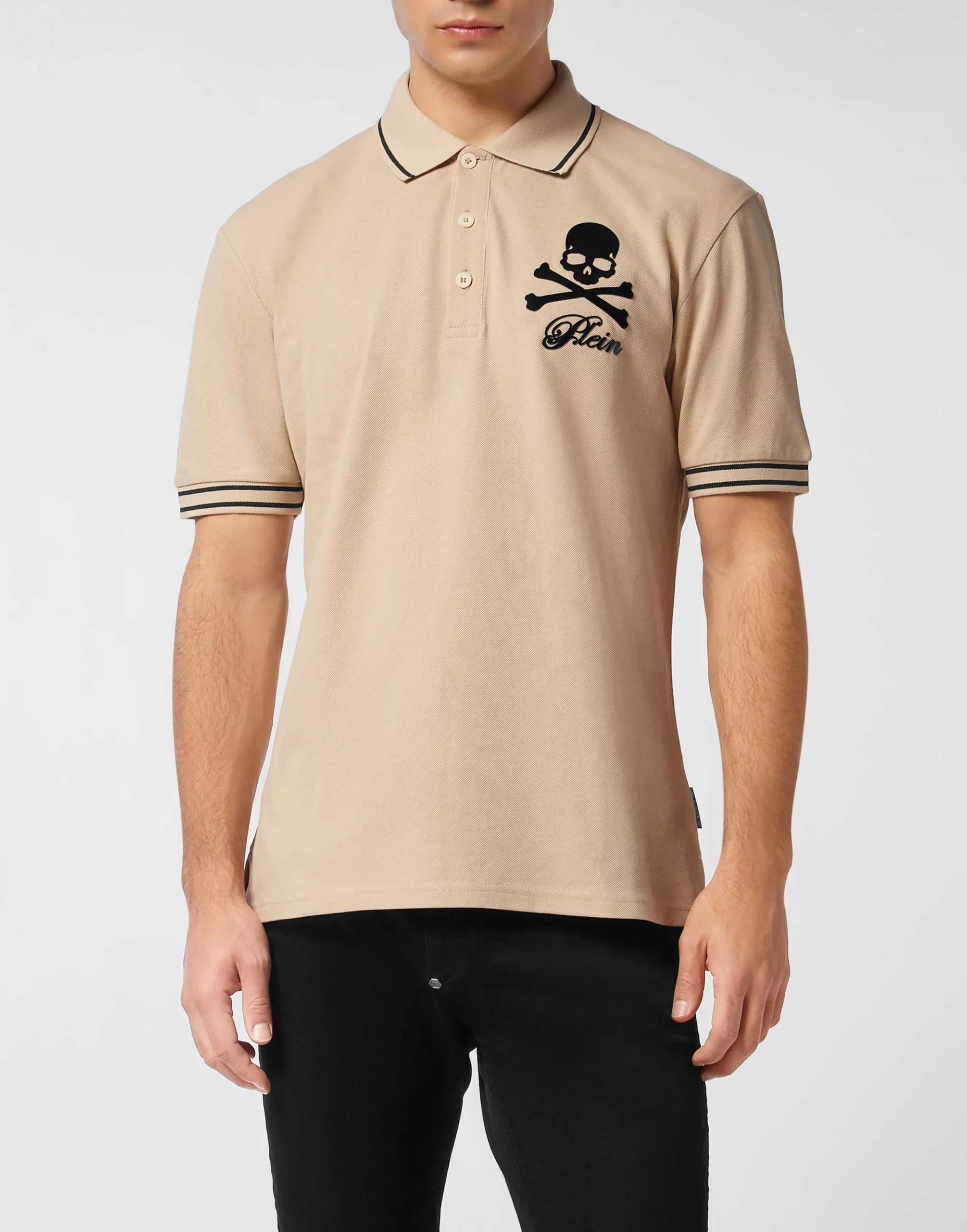 PHILIPP PLEIN Piquet Polo Shirt Skull & Bones>Uomo Polo