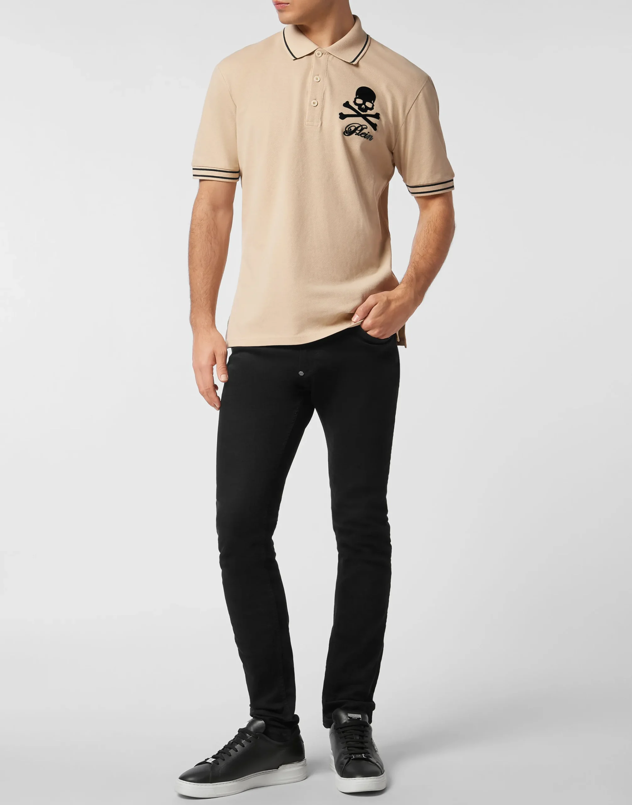 PHILIPP PLEIN Piquet Polo Shirt Skull & Bones>Uomo Polo