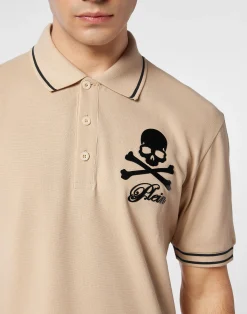 PHILIPP PLEIN Piquet Polo Shirt Skull & Bones><noscript><img data-lazyloaded=