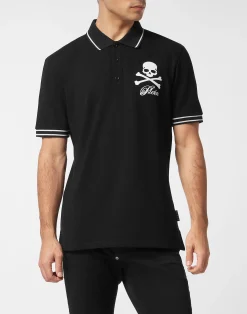PHILIPP PLEIN Piquet Polo Shirt Skull & Bones>Uomo Polo