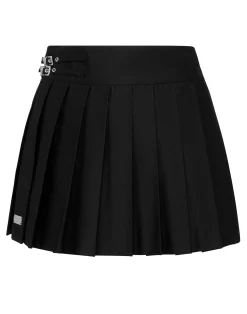 PHILIPP PLEIN Pleated Mini Skirt Skull>Donna Abiti E Gonne
