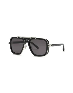 PHILIPP PLEIN Plein Icon Sunglasses><noscript><img data-lazyloaded=