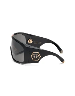 PHILIPP PLEIN PLEIN REFLECT OVERSIZE SUNGLASSES><noscript><img data-lazyloaded=