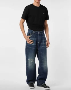 PHILIPP PLEIN 5-Pocket Beach Boy Fit Jeans><noscript><img data-lazyloaded=