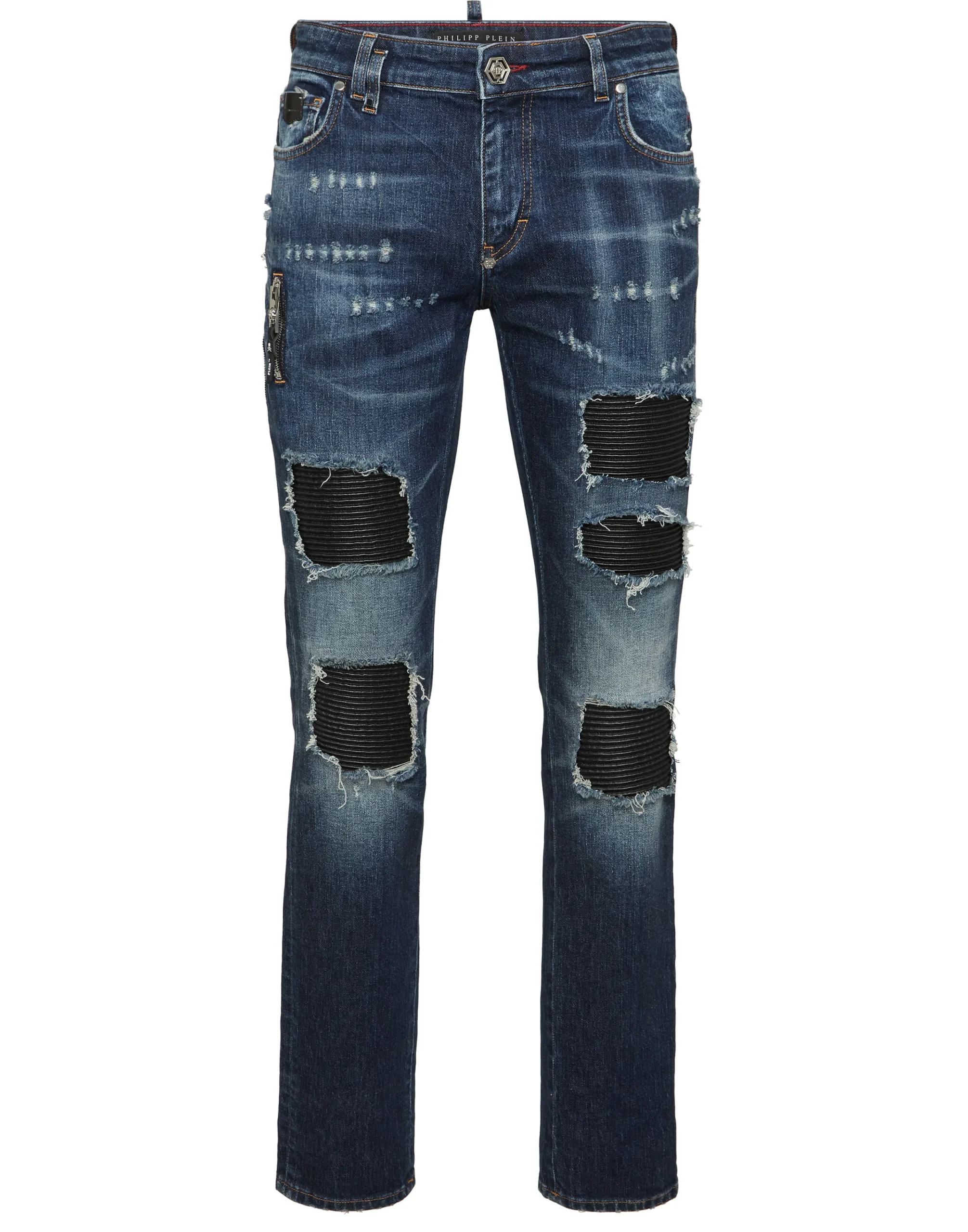 PHILIPP PLEIN 5-Pocket Rock Star Fit Jeans>Uomo Denim