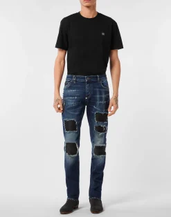 PHILIPP PLEIN 5-Pocket Rock Star Fit Jeans>Uomo Denim