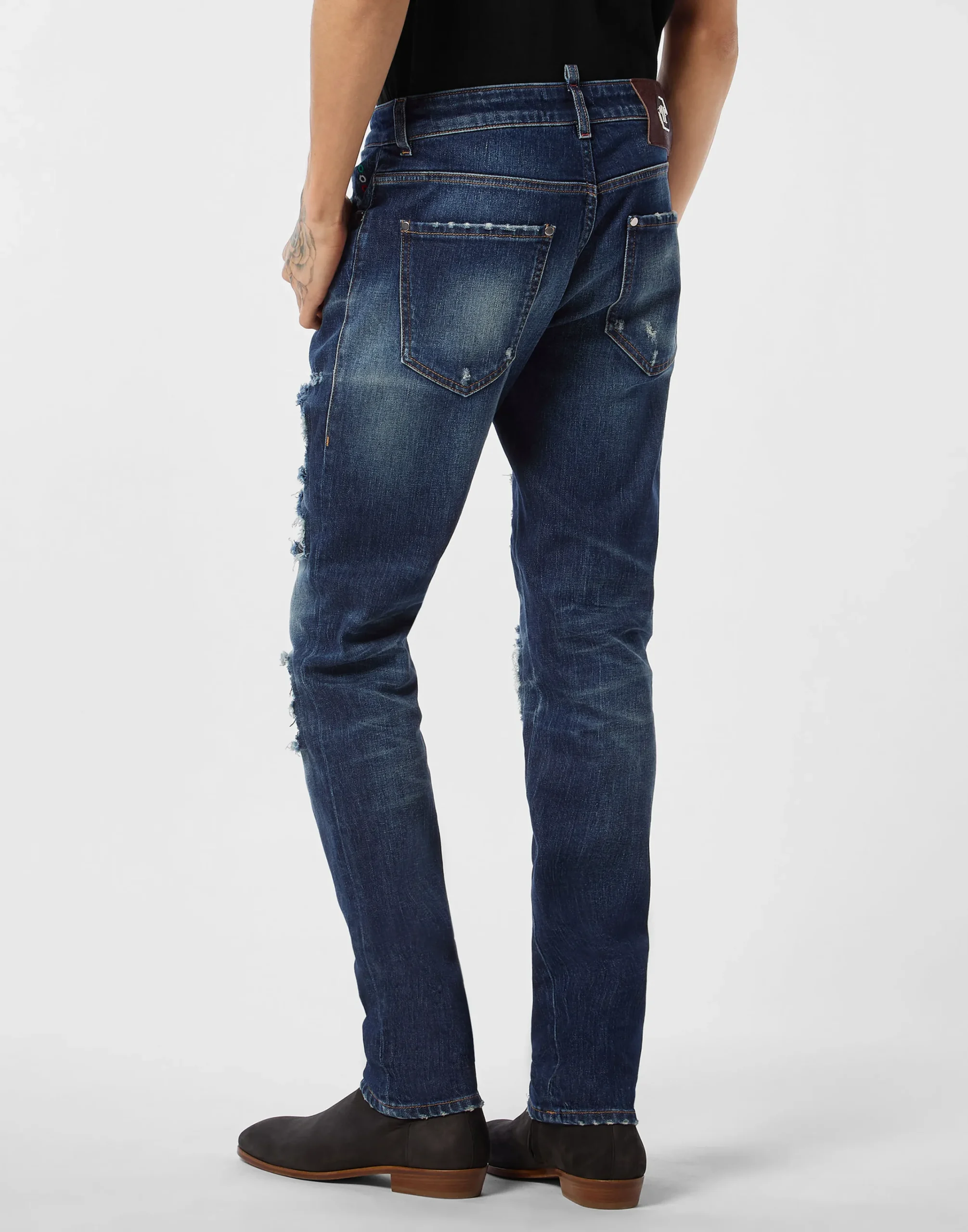PHILIPP PLEIN 5-Pocket Rock Star Fit Jeans>Uomo Denim