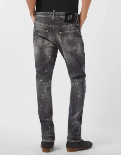 PHILIPP PLEIN 5-Pocket Rock Star Fit Jeans><noscript><img data-lazyloaded=
