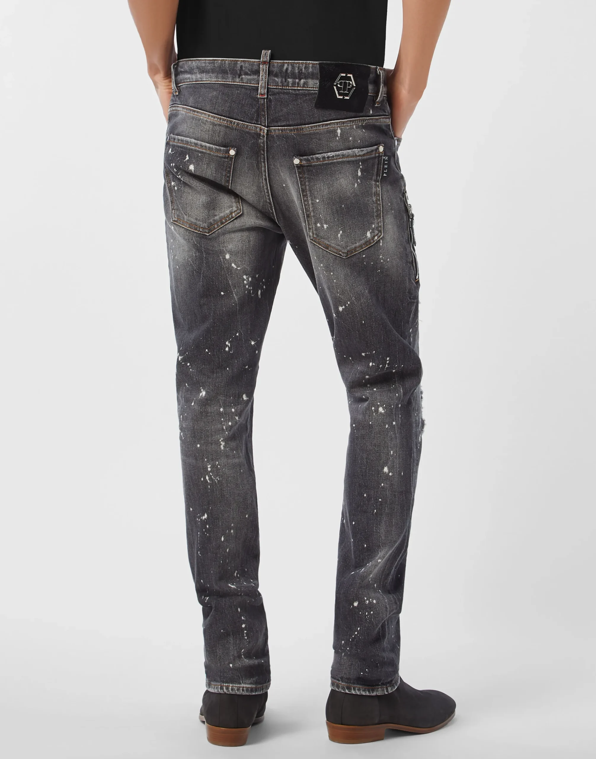 PHILIPP PLEIN 5-Pocket Rock Star Fit Jeans>Uomo Denim