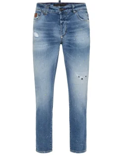 PHILIPP PLEIN 5-Pocket Skinny Jeans PP>Uomo Denim