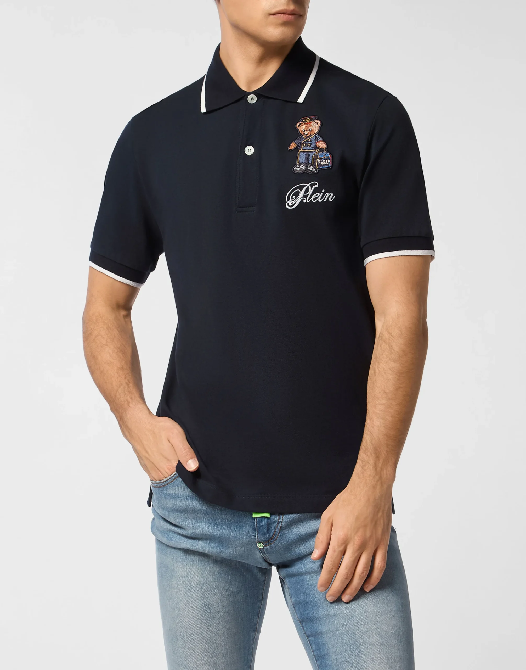 PHILIPP PLEIN Polo Shirt Hotel Teddy Bear>Uomo Polo