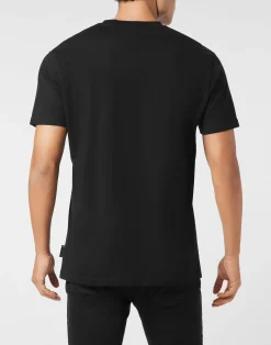 PHILIPP PLEIN Printed Round Neck T-Shirt Signature><noscript><img data-lazyloaded=
