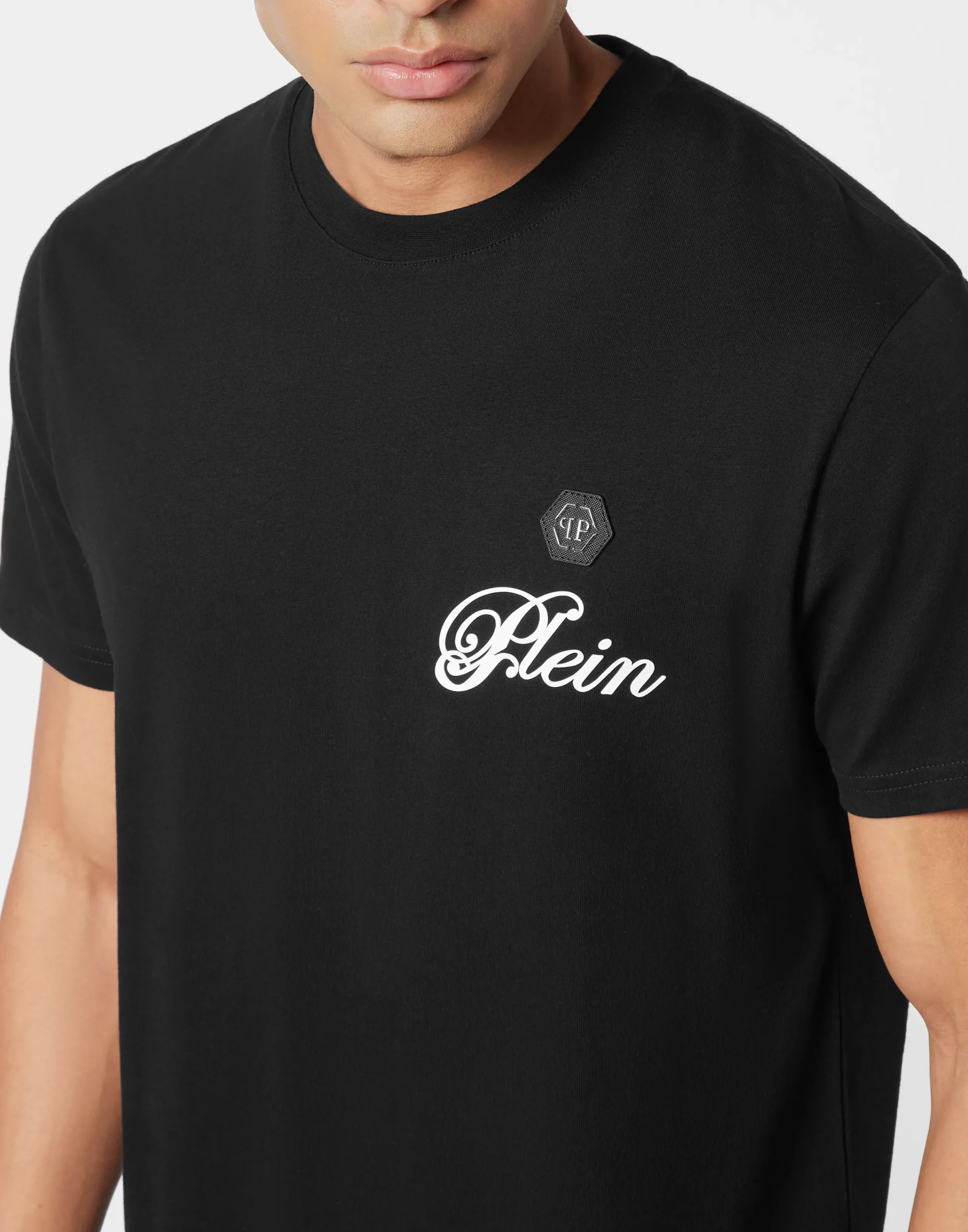PHILIPP PLEIN Printed Round Neck T-Shirt Signature>Uomo T-Shirts