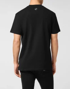 PHILIPP PLEIN Printed Round Neck T-Shirt Italic><noscript><img data-lazyloaded=