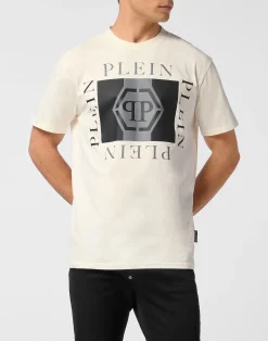 PHILIPP PLEIN Printed Round Neck T-Shirt Hexagon>Uomo T-Shirts