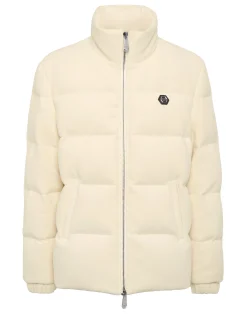 PHILIPP PLEIN Puffer Jacket with Embroidery Plein Hotel>Uomo Giacche E Cappotti