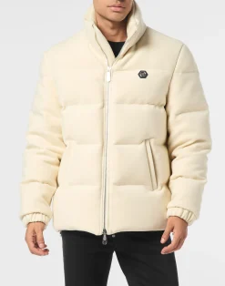 PHILIPP PLEIN Puffer Jacket with Embroidery Plein Hotel>Uomo Giacche E Cappotti
