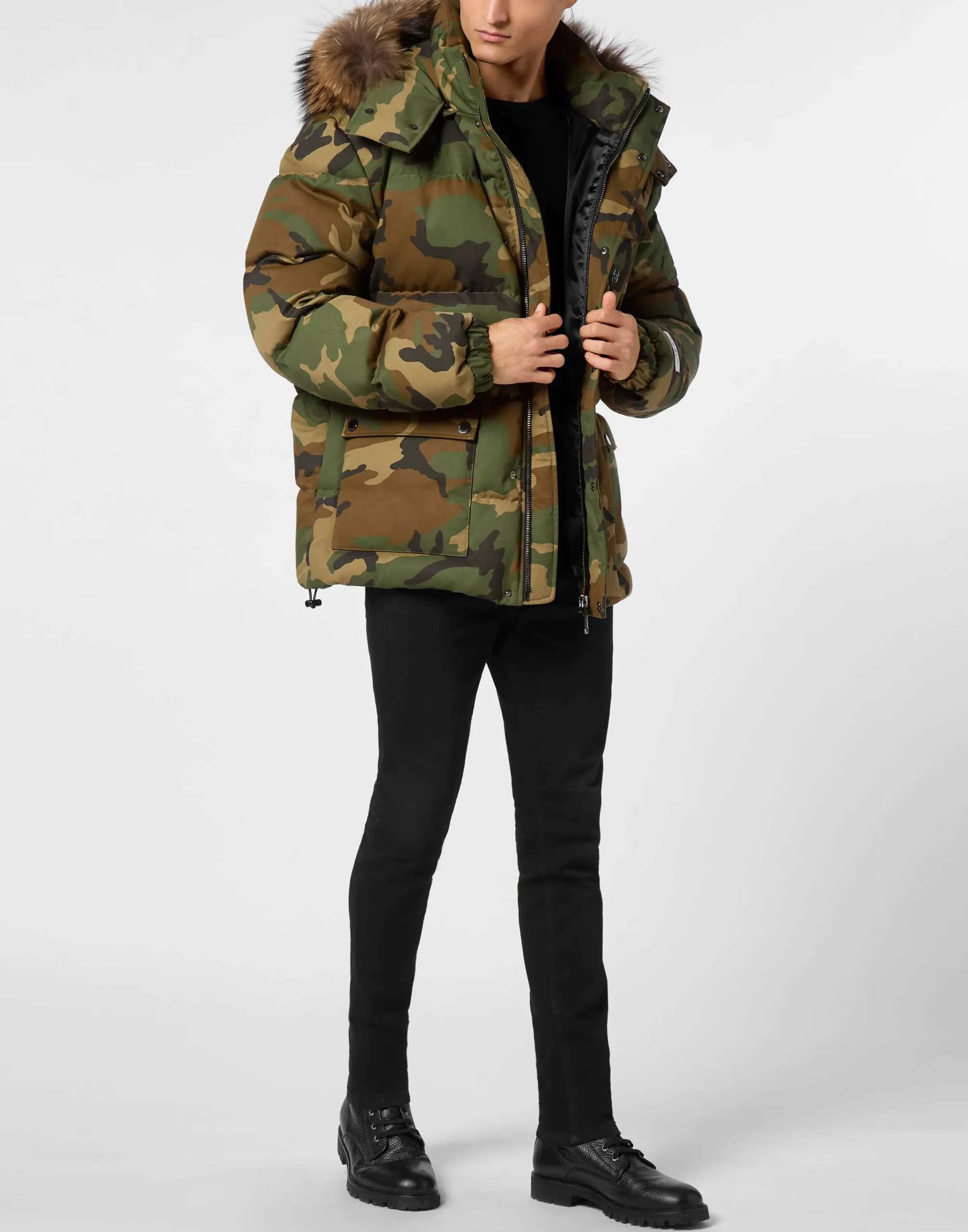 PHILIPP PLEIN Puffered Jacket>Uomo Giacche E Cappotti