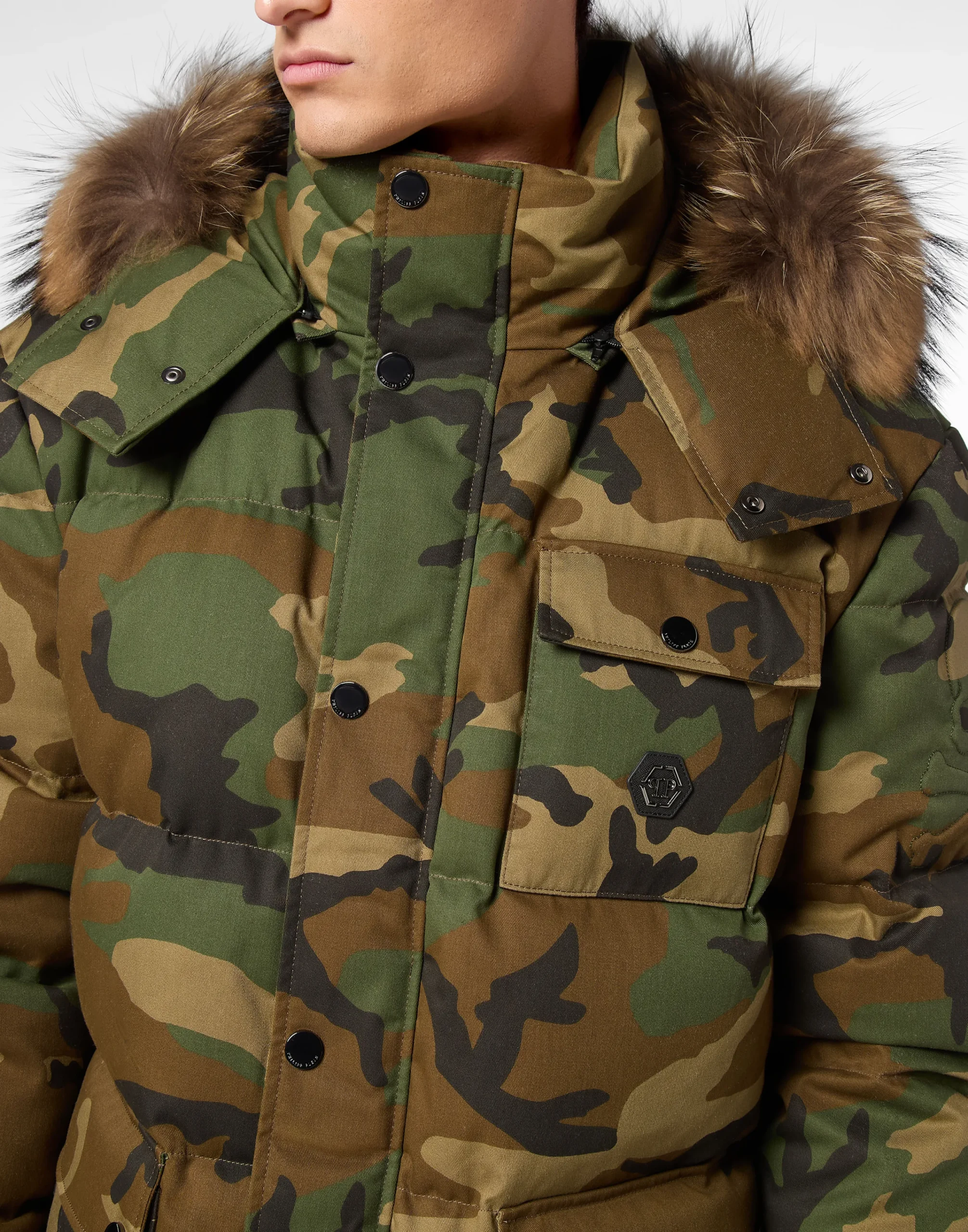 PHILIPP PLEIN Puffered Jacket>Uomo Giacche E Cappotti