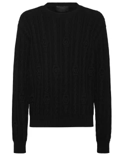 PHILIPP PLEIN Pullover Round Neck Long-Sleeve>Uomo Maglieria