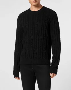 PHILIPP PLEIN Pullover Round Neck Long-Sleeve>Uomo Maglieria