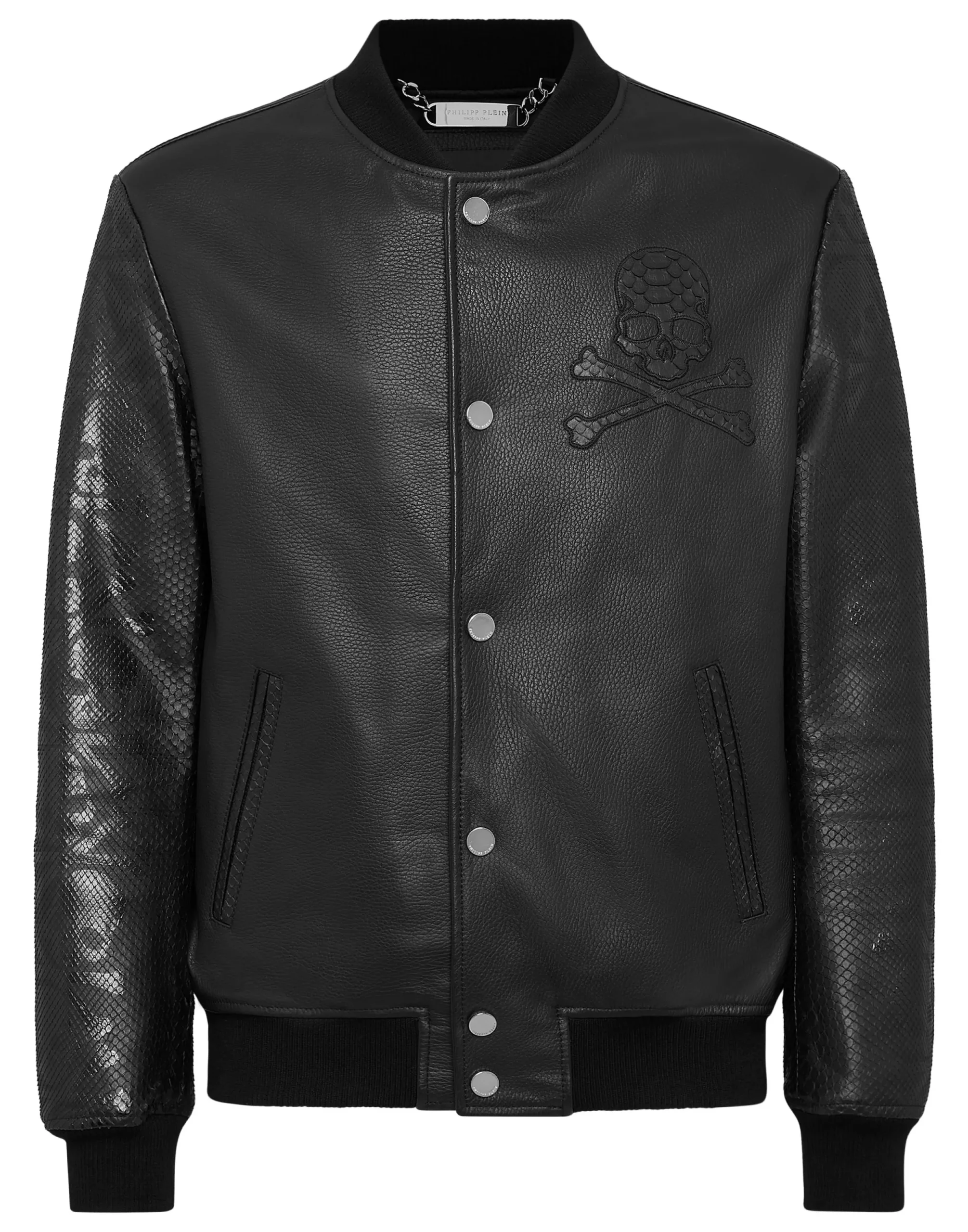 PHILIPP PLEIN Python Bomber Luxury>Uomo Giacche Di Pelle|Giacche E Cappotti