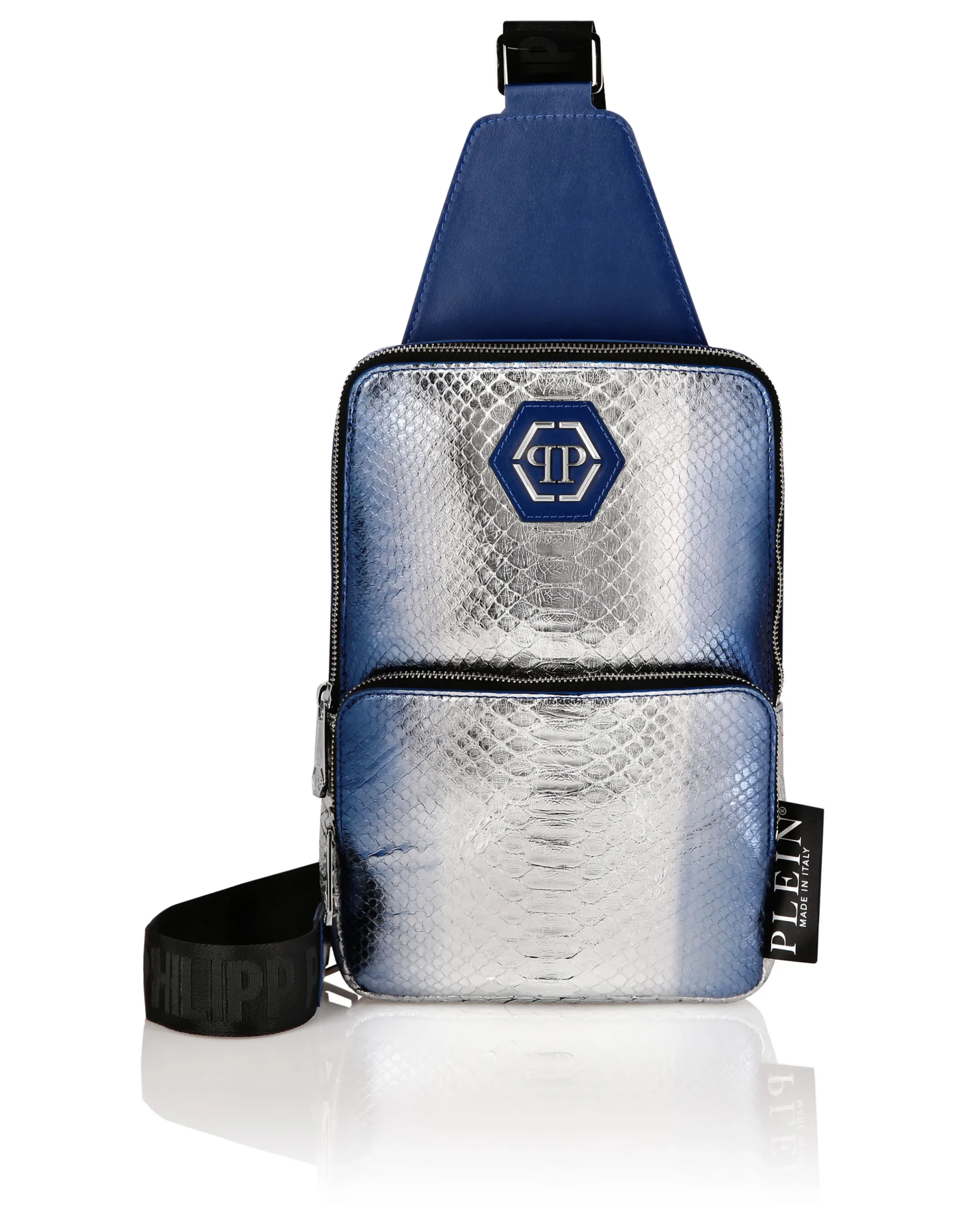 PHILIPP PLEIN Python Cross Body Bag>Uomo Borse A Tracolla