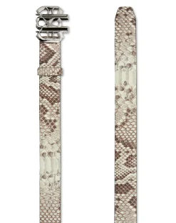 PHILIPP PLEIN Python Leather Belt Gothic Plein>Donna Cinture