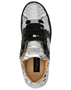 PHILIPP PLEIN Python Lo-Top Sneakers><noscript><img data-lazyloaded=