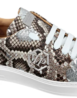 PHILIPP PLEIN Python Lo-Top Sneakers><noscript><img data-lazyloaded=
