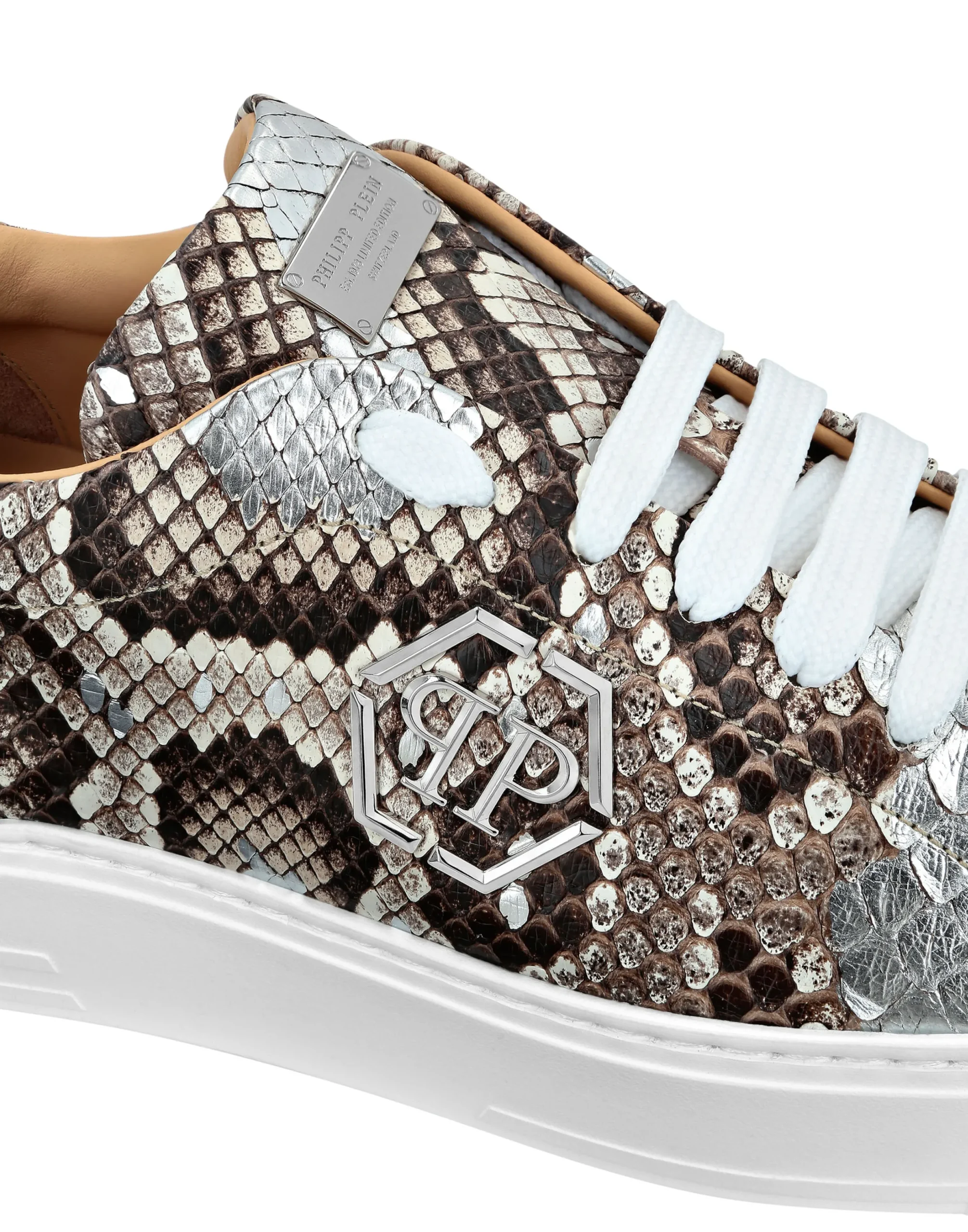 PHILIPP PLEIN Python Lo-Top Sneakers>Uomo Low Top Sneakers