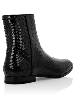 PHILIPP PLEIN Python Print Boots Lo-Heels Mid><noscript><img data-lazyloaded=
