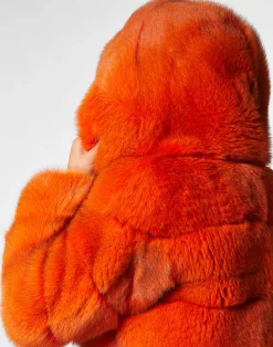 PHILIPP PLEIN Real Fur Short Jacket><noscript><img data-lazyloaded=