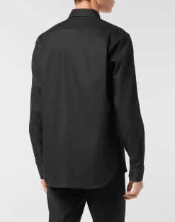 PHILIPP PLEIN Regular Fit Shirt Herringbone><noscript><img data-lazyloaded=