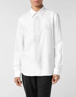 PHILIPP PLEIN Regular Fit Shirt Herringbone>Uomo Camicie|Sartorial