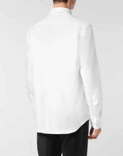 PHILIPP PLEIN Regular Fit Shirt Herringbone><noscript><img data-lazyloaded=