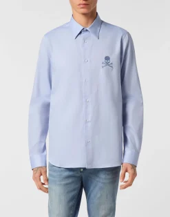 PHILIPP PLEIN Regular Fit Shirt Herringbone>Uomo Camicie|Sartorial