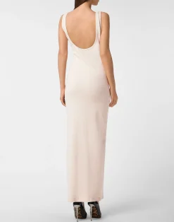 PHILIPP PLEIN Rib Long Tank Dress Stones Wash Hexagon><noscript><img data-lazyloaded=