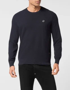 PHILIPP PLEIN Round Neck Pullover>Uomo Maglieria